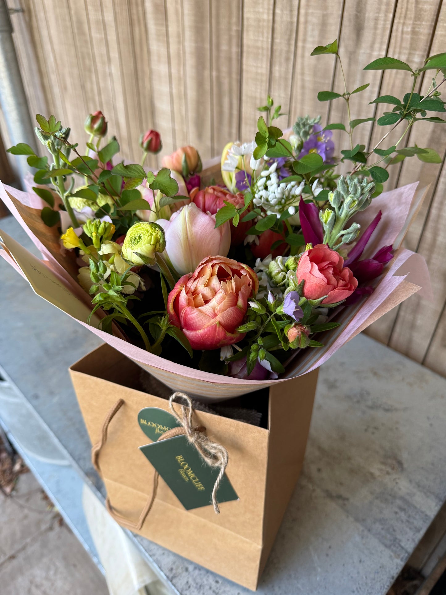 spring seasonal flower bouquet