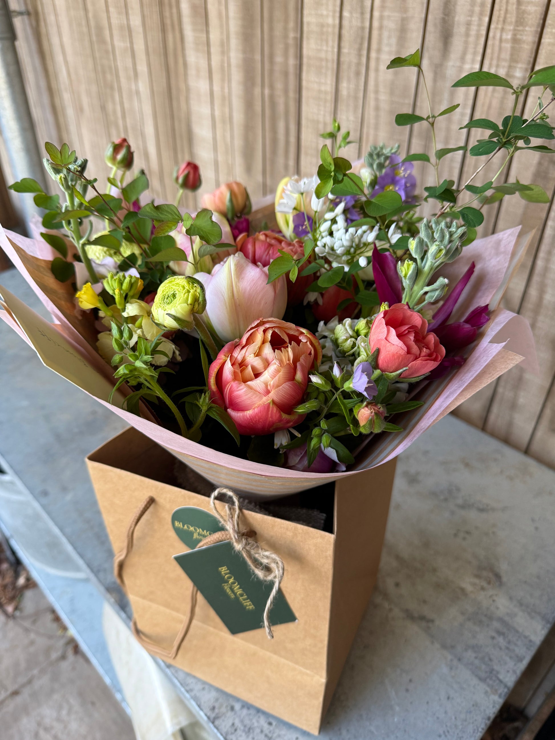 spring seasonal flower bouquet